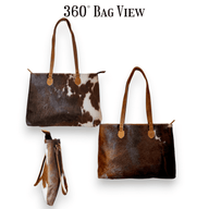 Sample Sale Highlands Genuine Cowhide Large Tote #1 - Ranch Junkie Mercantile LLC