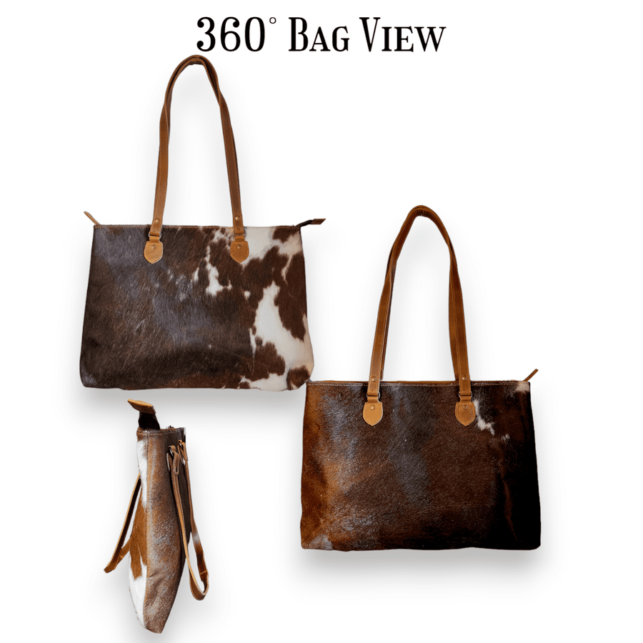 Sample Sale Highlands Genuine Cowhide Large Tote #1 - Ranch Junkie Mercantile LLC