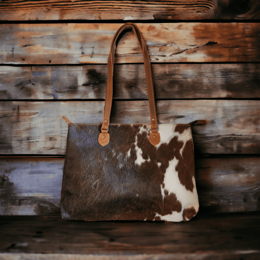 Sample Sale Highlands Genuine Cowhide Large Tote #1 - Ranch Junkie Mercantile LLC