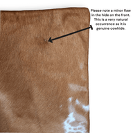 Sample Sale Highlands Genuine Cowhide Caramel Pillow Cover - Ranch Junkie Mercantile LLC