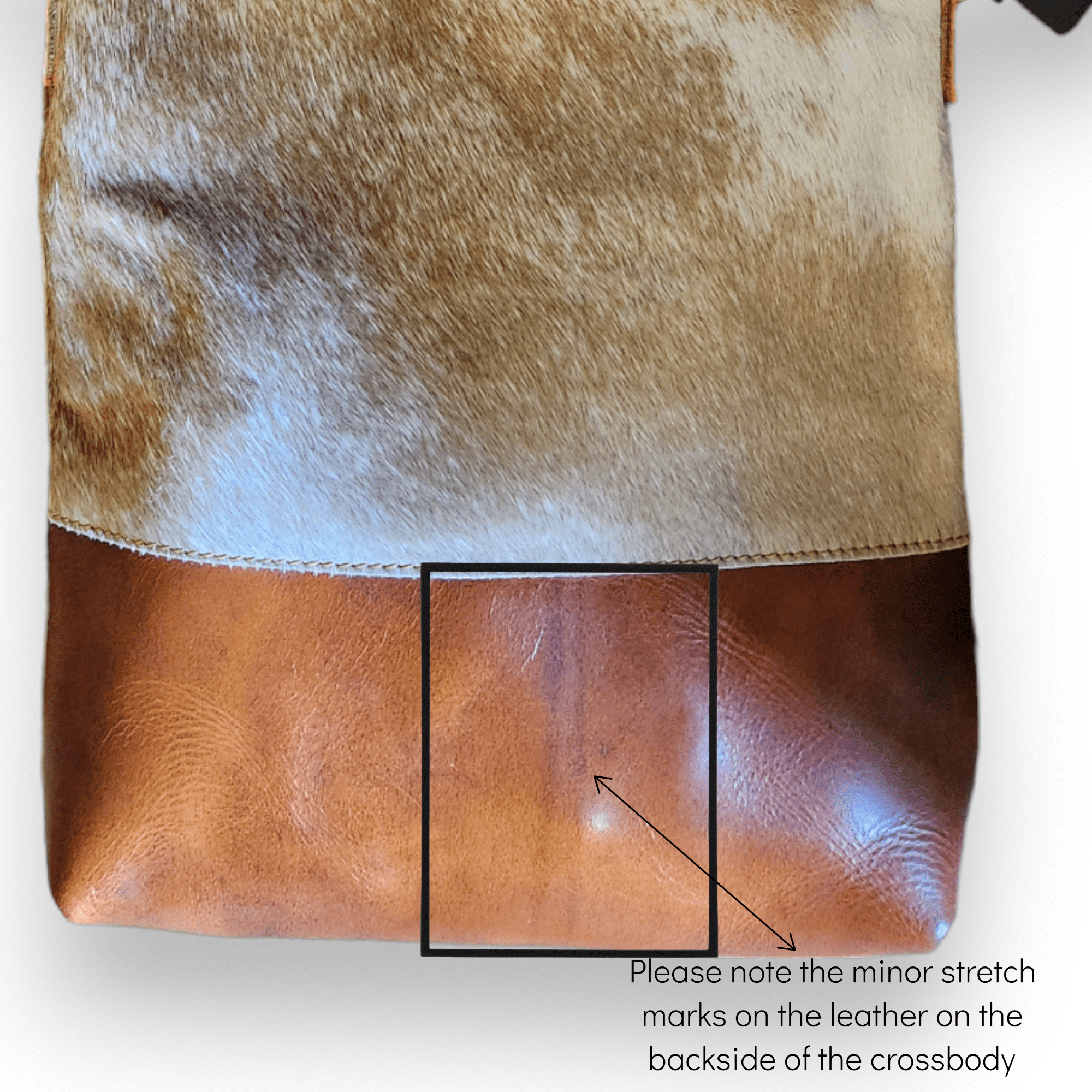 Sample Sale Highlands Genuine Cowhide Large Saddle Crossbody Bag Crossbody Purse #5 - Ranch Junkie Mercantile LLC