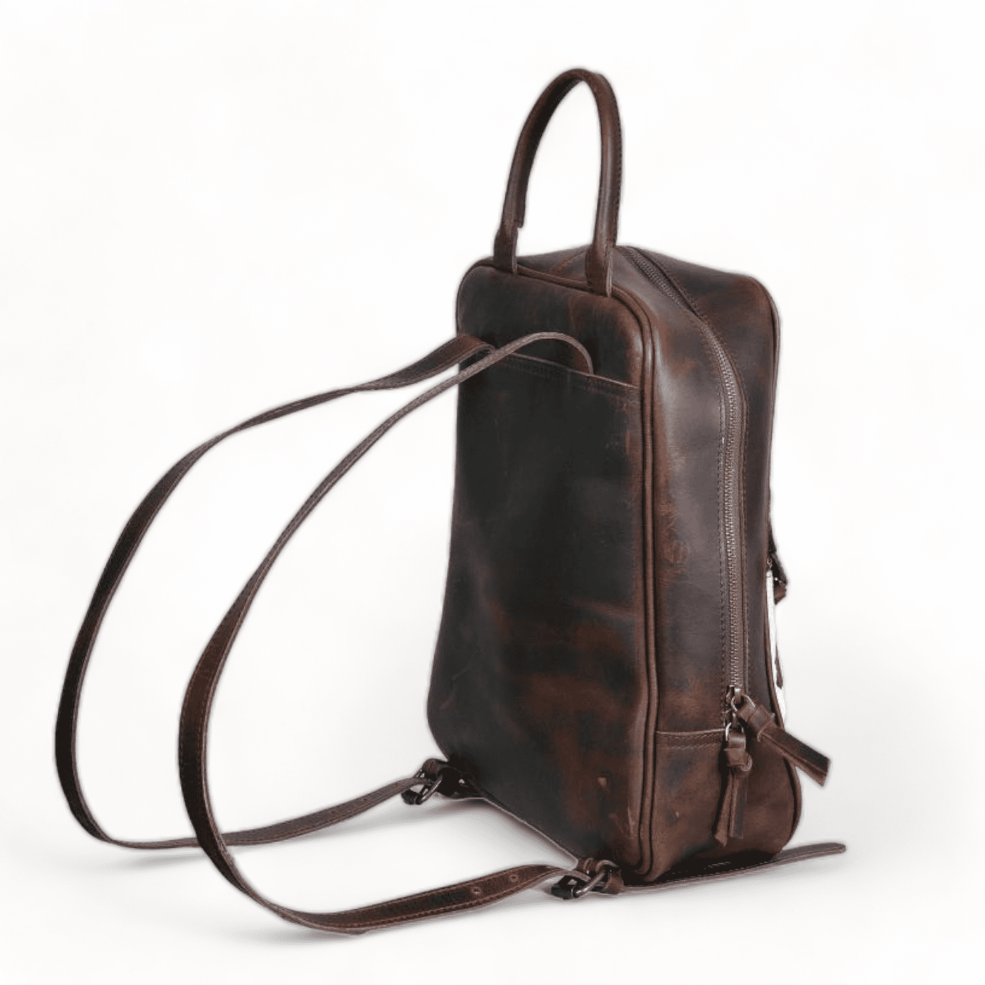 Mini Leather Backpack Cowhide Backpack Highlands Mini Backpack