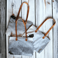 Genuine Cowhide Large Tote Highlands Black Cowhide Tote - Ranch Junkie Mercantile LLC 