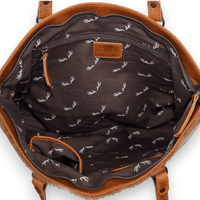 Genuine Cowhide Large Tote Highlands Black Cowhide Tote - Ranch Junkie Mercantile LLC 