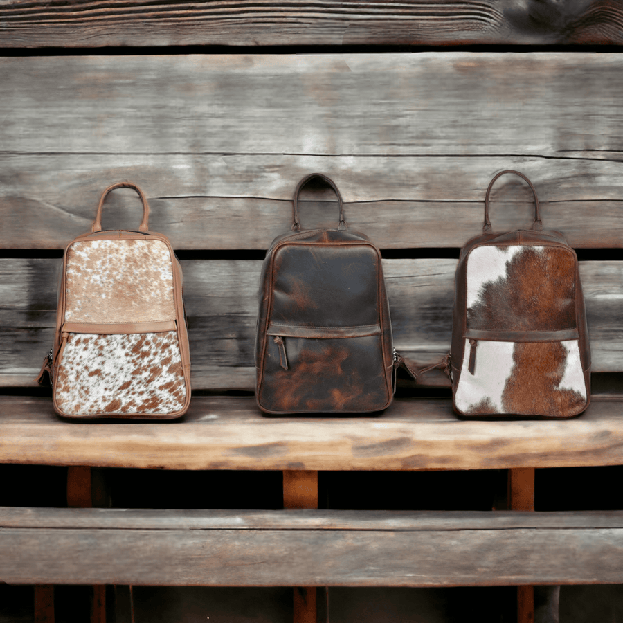 cute leather messenger backpack purses Kawaii Bags Men's Brown Leather Convertible Messenger