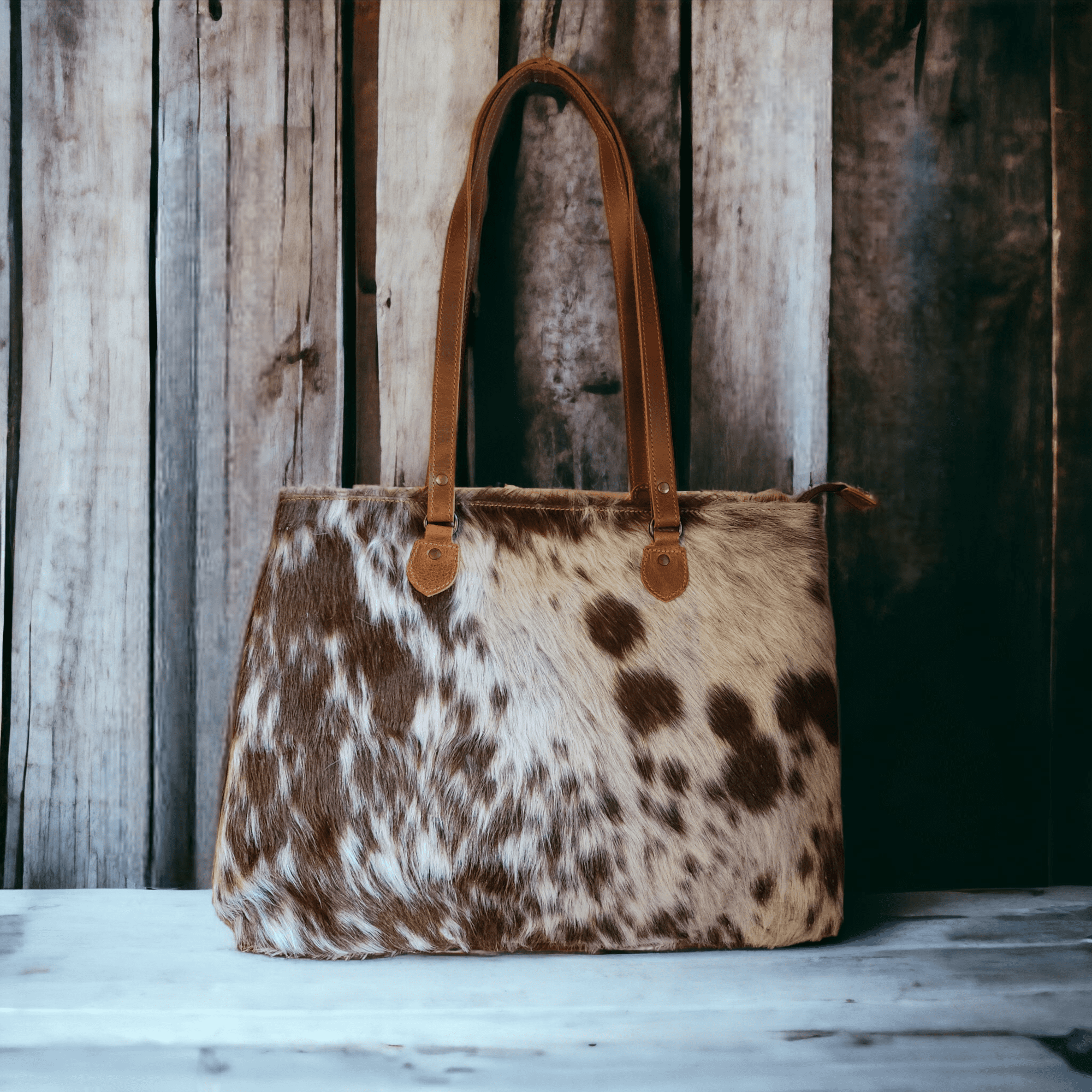 Sample Sale Highlands Genuine Cowhide Large Tote #2 - Ranch Junkie Mercantile LLC