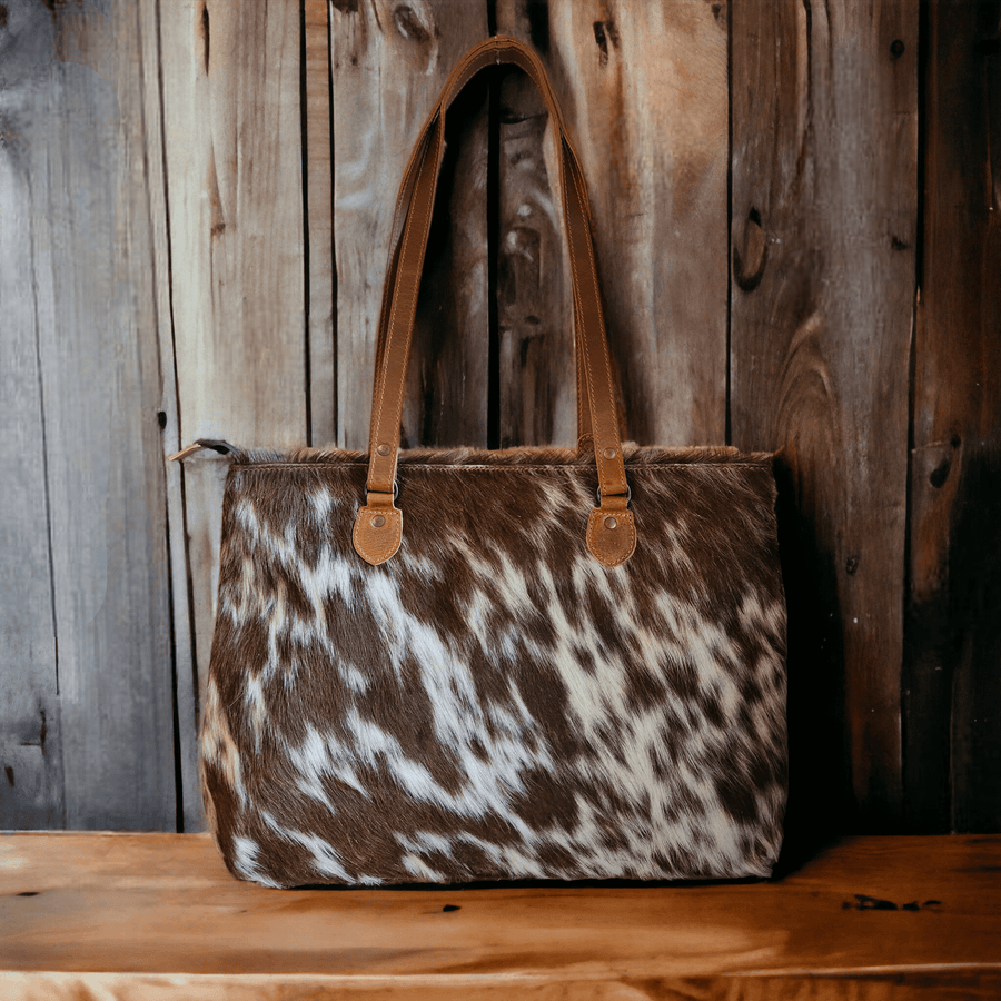 Sample Sale Highlands Genuine Cowhide Large Tote #2 - Ranch Junkie Mercantile LLC