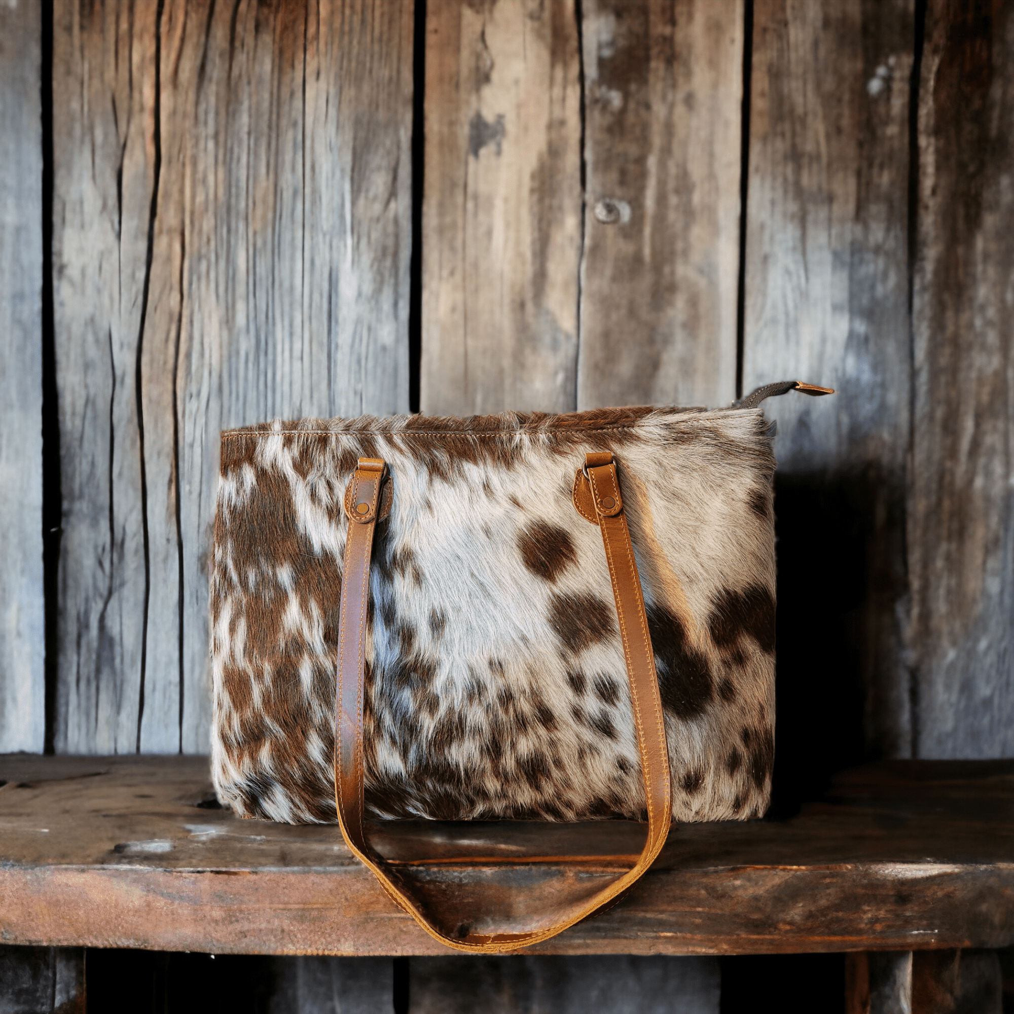 Sample Sale Highlands Genuine Cowhide Large Tote #2 - Ranch Junkie Mercantile LLC