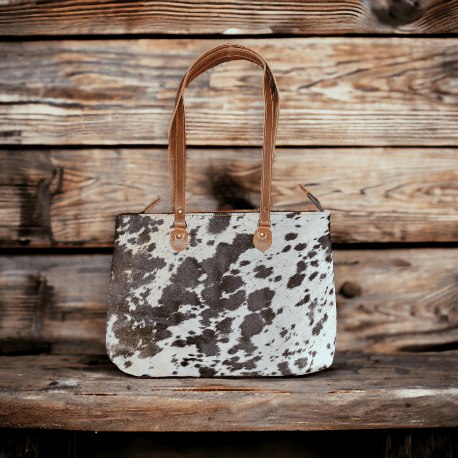 Sample Sale Highlands Genuine Cowhide Large Tote #4 - Ranch Junkie Mercantile LLC