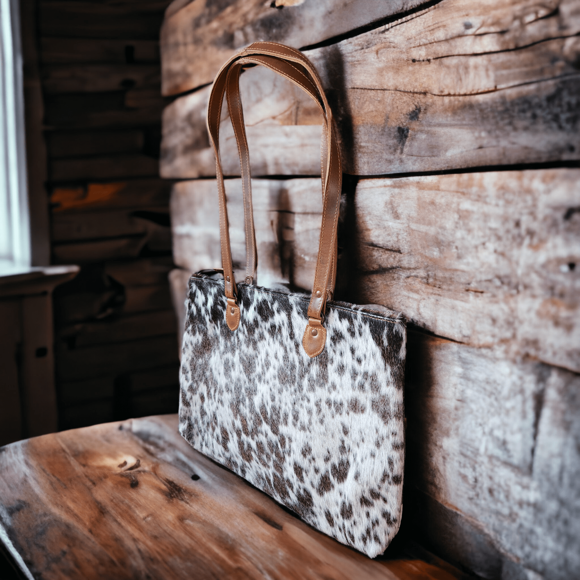 Sample Sale Highlands Genuine Cowhide Large Tote #4 - Ranch Junkie Mercantile LLC