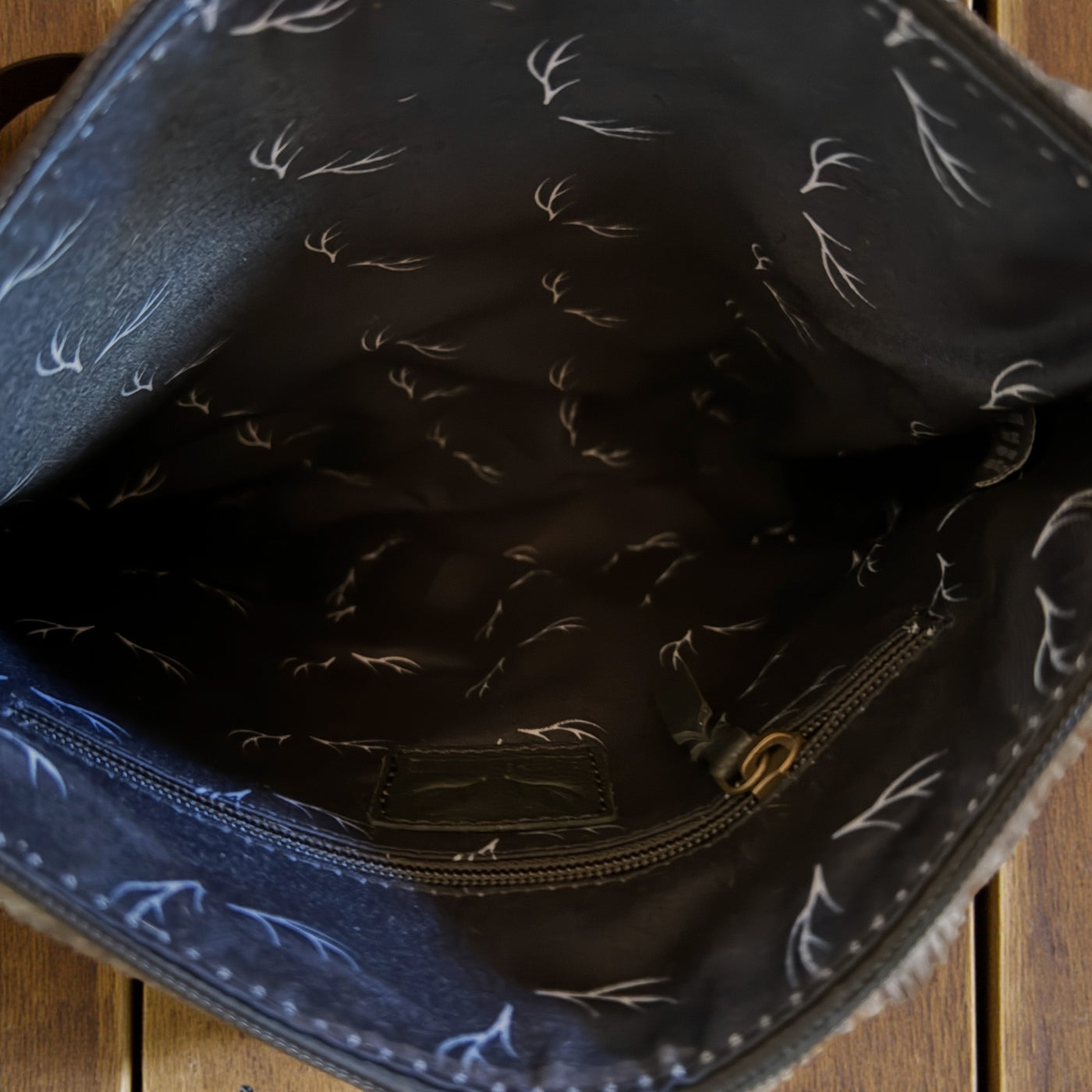 Genuine Cowhide Large Crossbody Bag Black Crossbody Highlands Purse - Ranch Junkie Mercantile LLC 