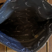 Genuine Cowhide Large Crossbody Bag Black Crossbody Highlands Purse - Ranch Junkie Mercantile LLC 