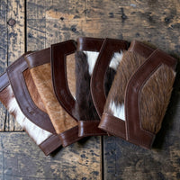 Genuine Cowhide Full Size Large Wallet-Cowhide Highlands Envelope Wallet - Ranch Junkie LLC 