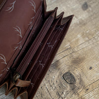 Genuine Cowhide Full Size Large Wallet-Cowhide Highlands Envelope Wallet - Ranch Junkie LLC 