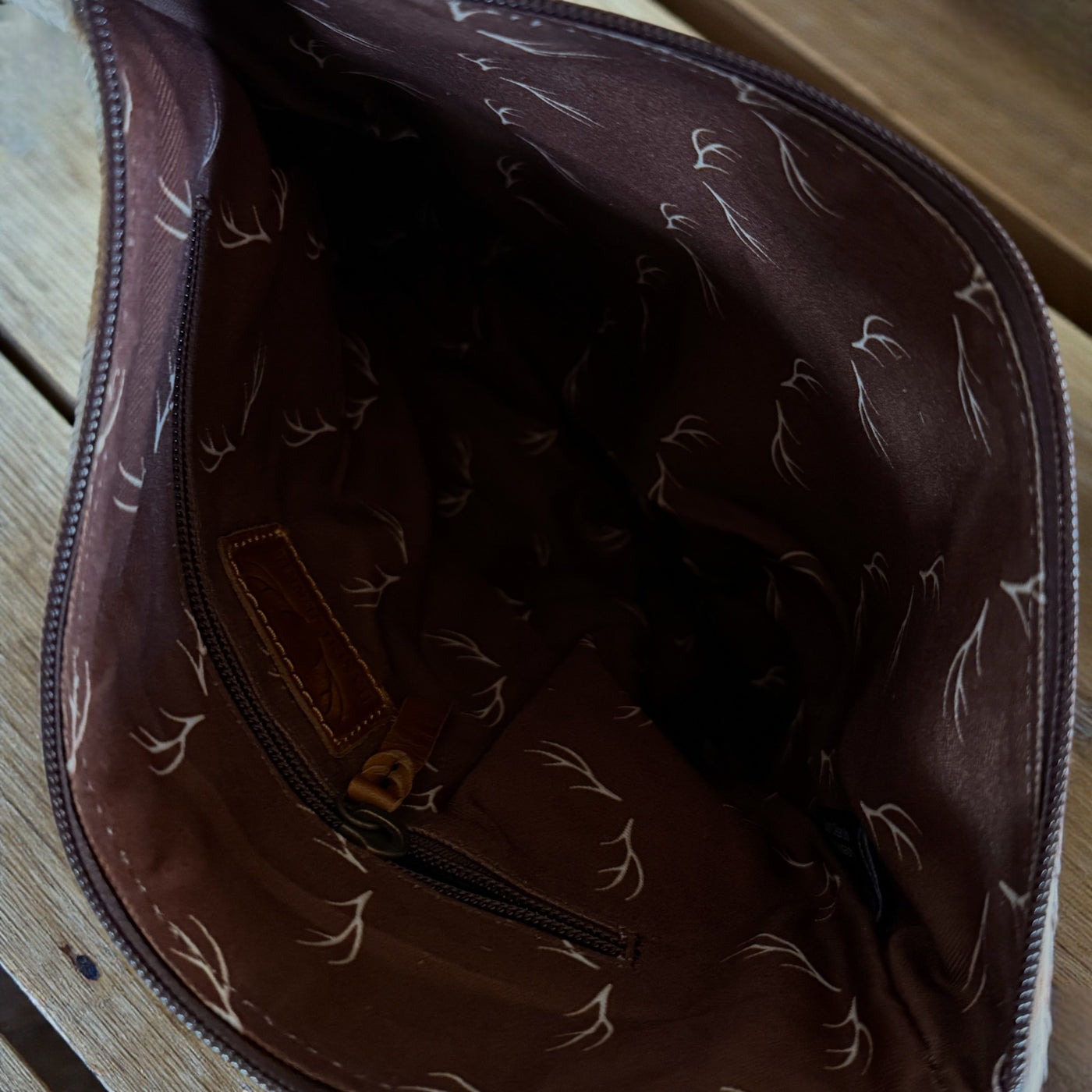 Bundle Deal- Highlands Saddle Cowhide Crossbody Bag + Wristlet - Ranch Junkie Mercantile LLC 