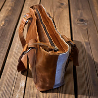 Genuine Cowhide Tote Handbag Highlands Brown Purse - Ranch Junkie Mercantile LLC 