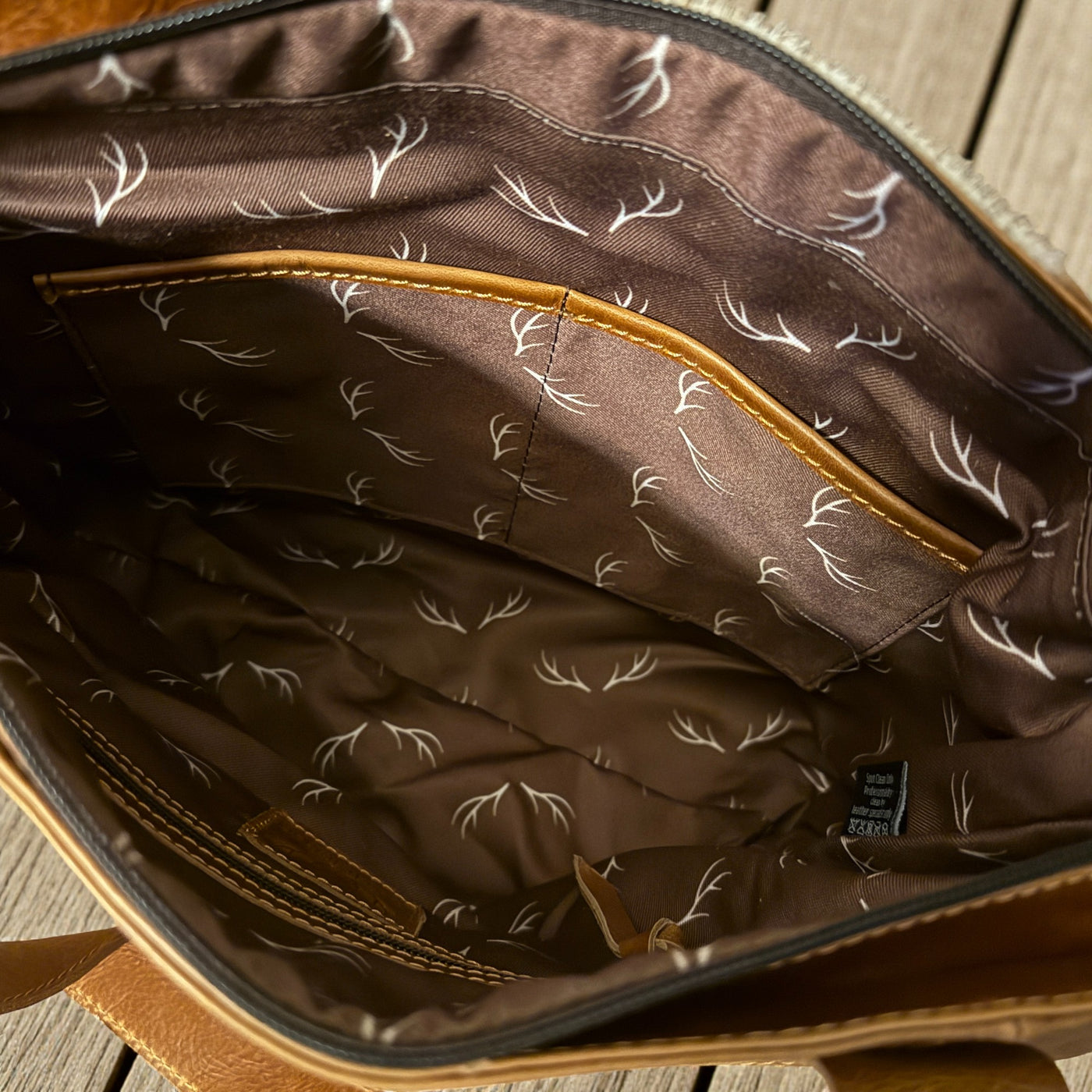 Genuine Cowhide Tote Handbag Highlands Brown Purse - Ranch Junkie Mercantile LLC 