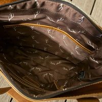 Genuine Cowhide Tote Handbag Black Cowhide Highlands Purse - Ranch Junkie Mercantile LLC 