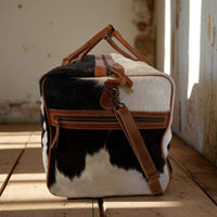 Sample Sale Highlands Large Genuine Cowhide Weekender Cowhide Duffel #4 - Ranch Junkie Mercantile LLC 