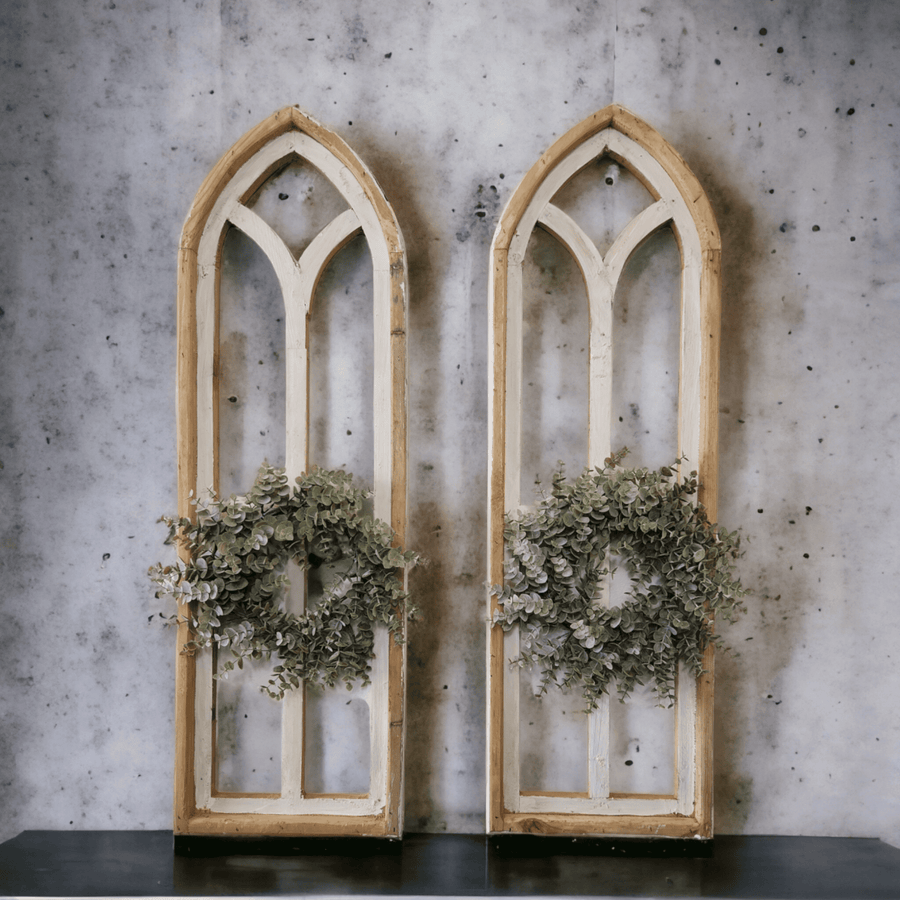 Wood arch wall decor deals