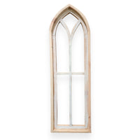The Ivory Point Farmhouse Wooden Wall Window Arch Single -3 Sizes Cathedral - Ranch Junkie Mercantile LLC 
