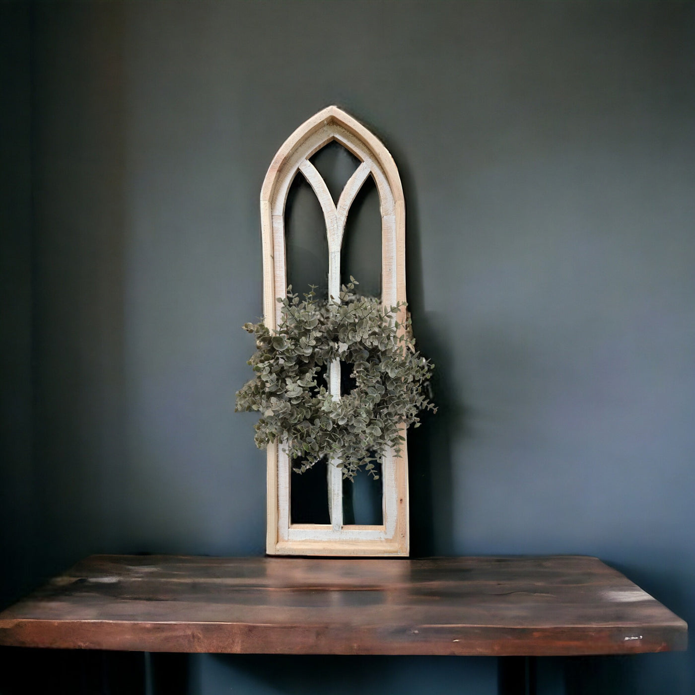 The Ivory Point Farmhouse Wooden Wall Window Arch Single -3 Sizes Cathedral - Ranch Junkie Mercantile LLC 