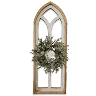 The Ivory Point Farmhouse Wooden Wall Window Arch Single -3 Sizes The Ivory Point Cathedral wall windowsRanch Junkie