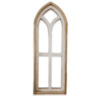 The Ivory Point Farmhouse Wooden Wall Window Arch Single -3 Sizes The Ivory Point Cathedral wall windowsRanch Junkie