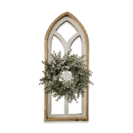 The Ivory Point Farmhouse Wooden Wall Window Arch Single -3 Sizes The Ivory Point Cathedral wall windowsRanch Junkie