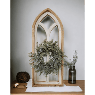 The Ivory Point Farmhouse Wooden Wall Window Arches Set of 2 -3 Sizes - Rustic Cathedral Wood Windows- Ivory Point - Ranch Junkie Mercantile LLC