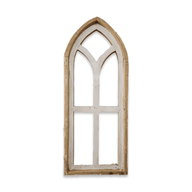 The Ivory Point Farmhouse Wooden Wall Window Arch Single -3 Sizes The Ivory Point Cathedral wall windowsRanch Junkie