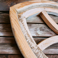 The Ivory Point Farmhouse Wooden Wall Window Arch Single -3 Sizes Cathedral - Ranch Junkie Mercantile LLC 