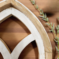 The Ivory Point Farmhouse Wooden Wall Window Arch Single -3 Sizes Cathedral - Ranch Junkie Mercantile LLC 