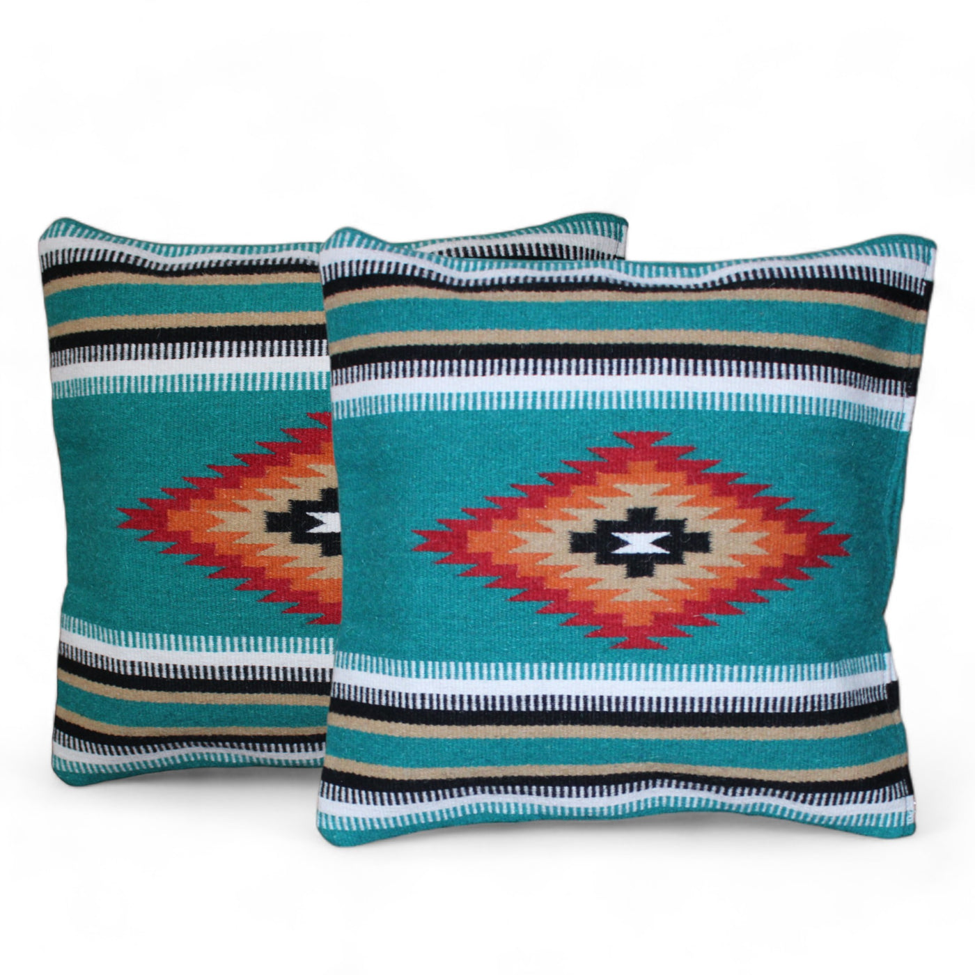 20 X 20 Handwoven Wool Southwestern Pillows - Western Pillow Covers