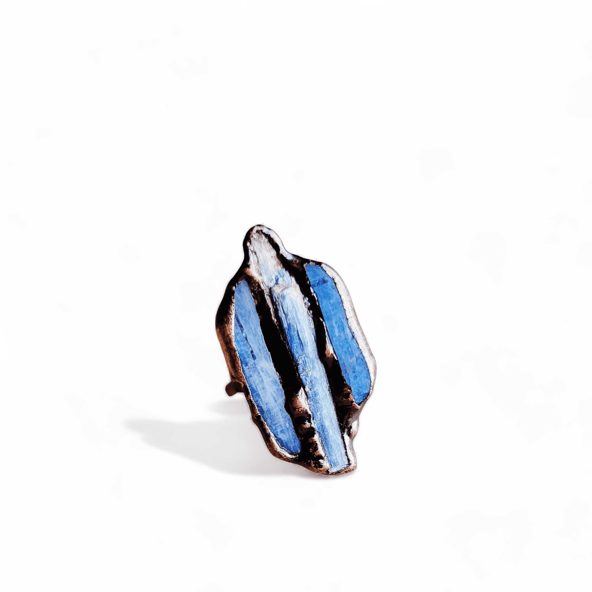 Natural Kyanite Antique Copper Ring - Ranch Junkie Mercantile LLC 
