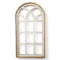 Farmhouse Wall Decor Window Arch - The Paradise Fields Large Wood Window Frame 2 Sizes 44" and 48" - Ranch Junkie Mercantile LLC 