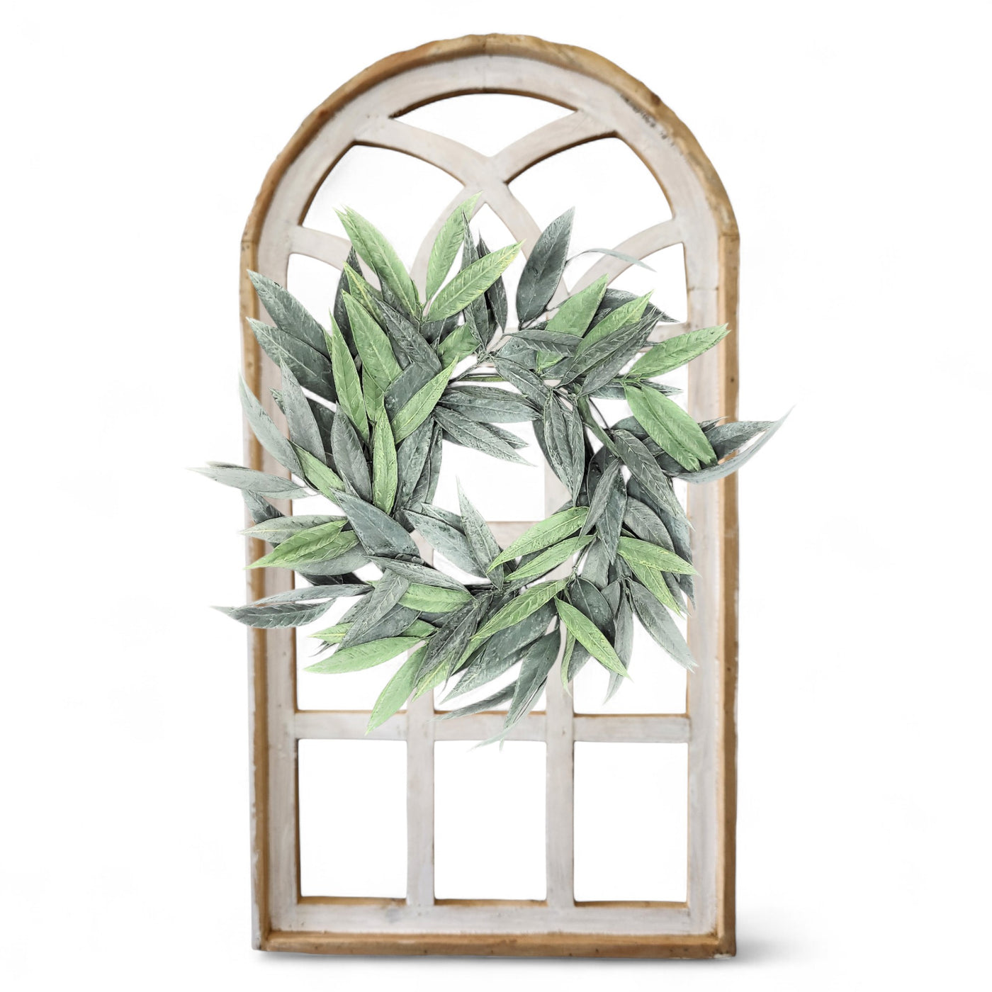 Farmhouse Wall Decor Window Arch - The Paradise Fields Large Wood Window Frame 2 Sizes 44" and 48" - Ranch Junkie Mercantile LLC 