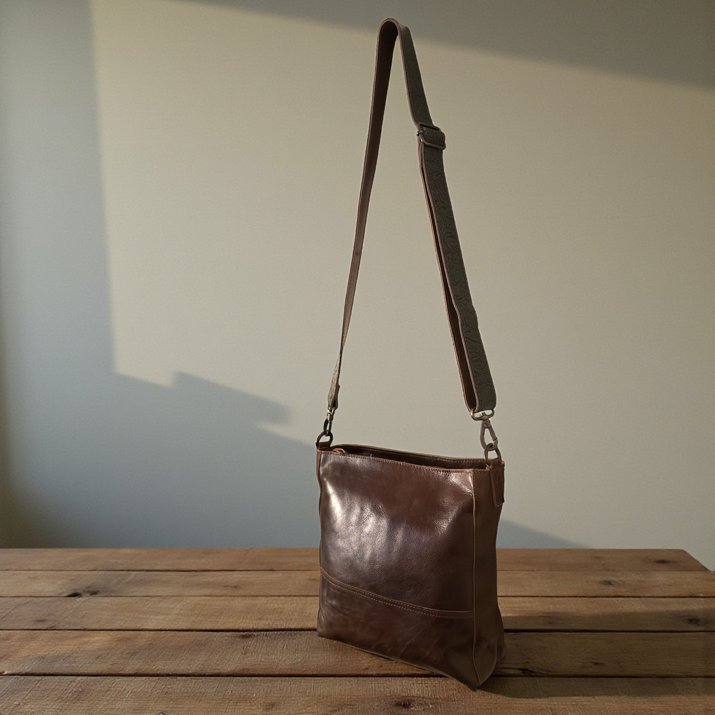 Lily Adjustable Embossed Leather Western Bag Strap (34" to 60")