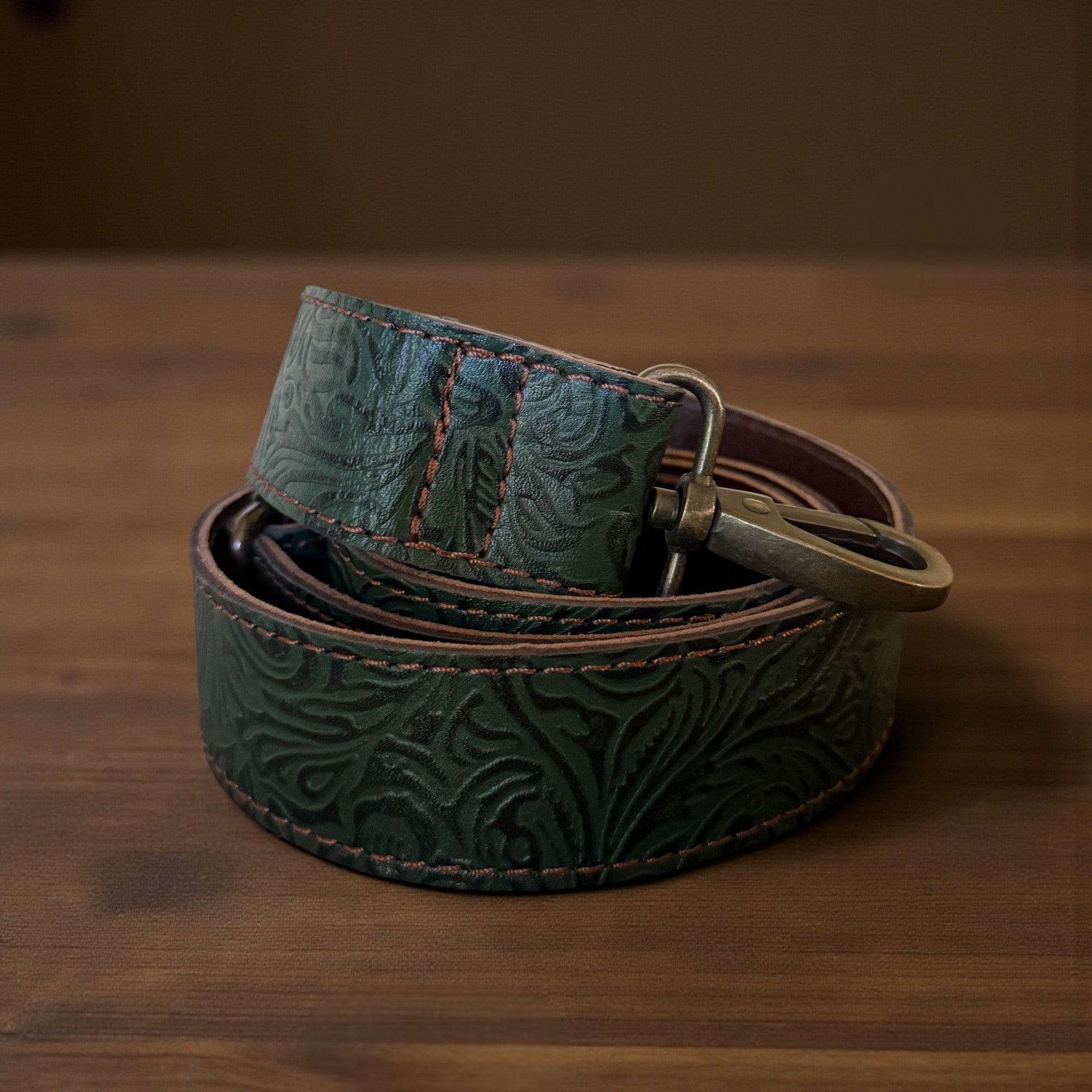 Lily Adjustable Embossed Leather Western Bag Strap (34" to 60")