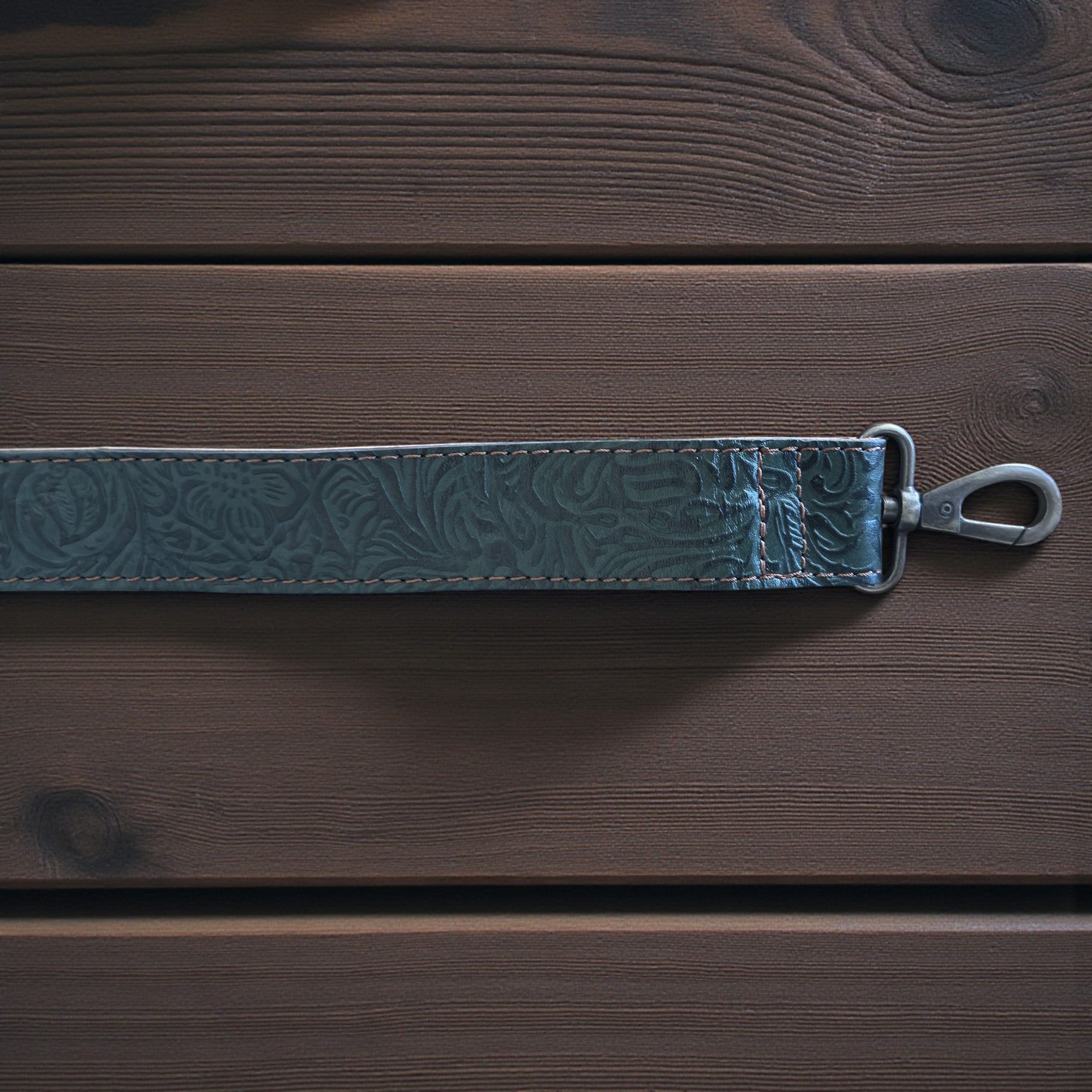 Lily Adjustable Embossed Leather Western Bag Strap (34" to 60")