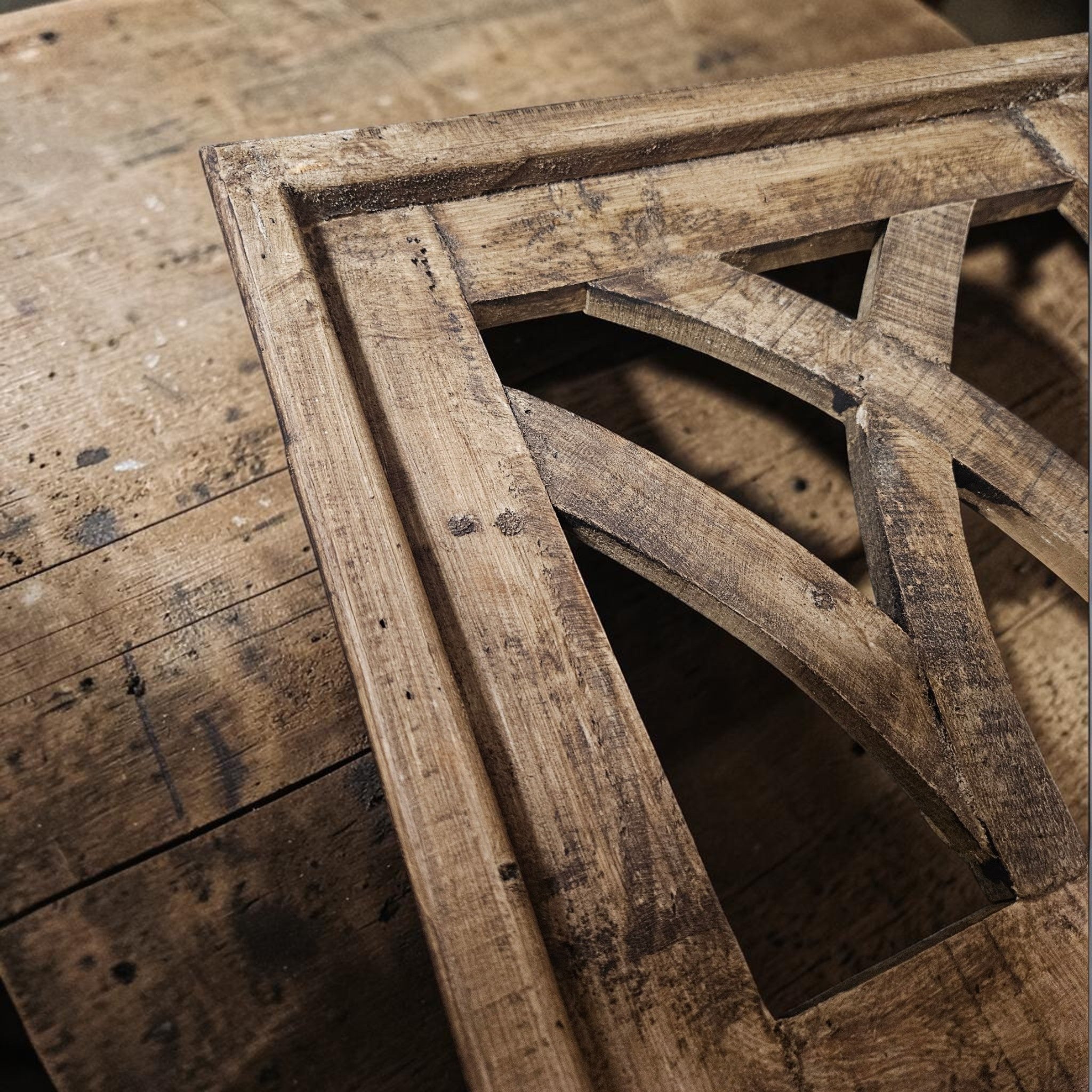 Farmhouse Wooden Wall Window Arch The Longview - TWO SIZES 48" And 60" - Ranch Junkie LLC 