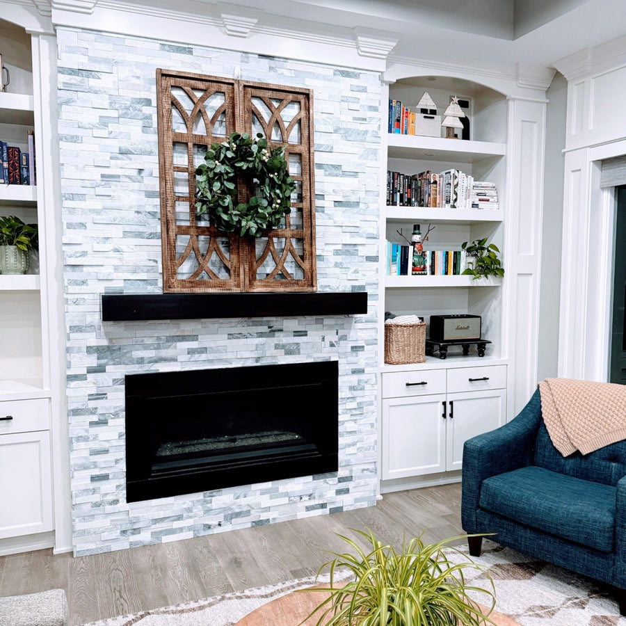 Farmhouse Wooden Wall Window Arch The Longview - TWO SIZES 48