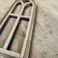 Sample Sale Medium Ivory Point Cathedral Wood Window Arches | Farmhouse Wall Décor Sets 1-10 - Ranch Junkie LLC