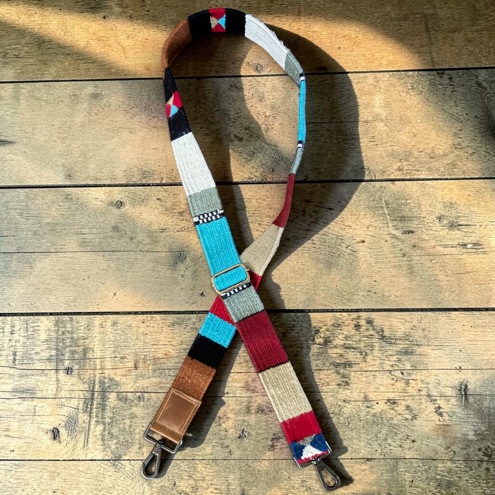 Shania Adjustable Hand Woven Wool Purse Strap (34" to 60") - Ranch Junkie LLC 