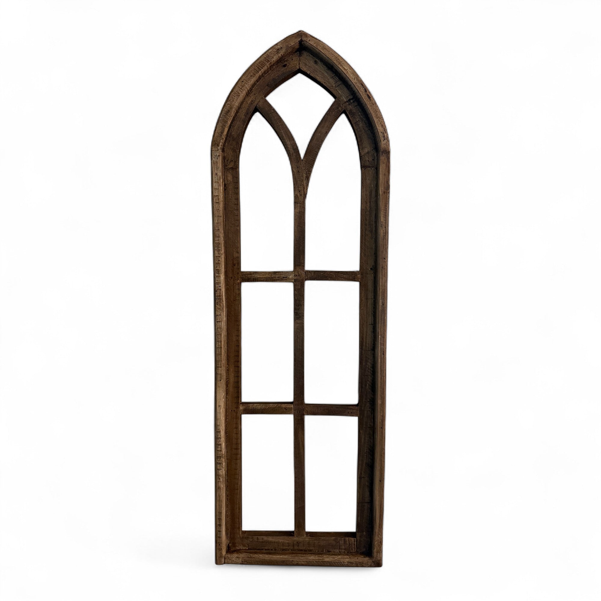 37" X 12" Farmhouse Rustic Wooden Wall Window Arches Rustic Brown Dandelion - Ranch Junkie Mercantile LLC 