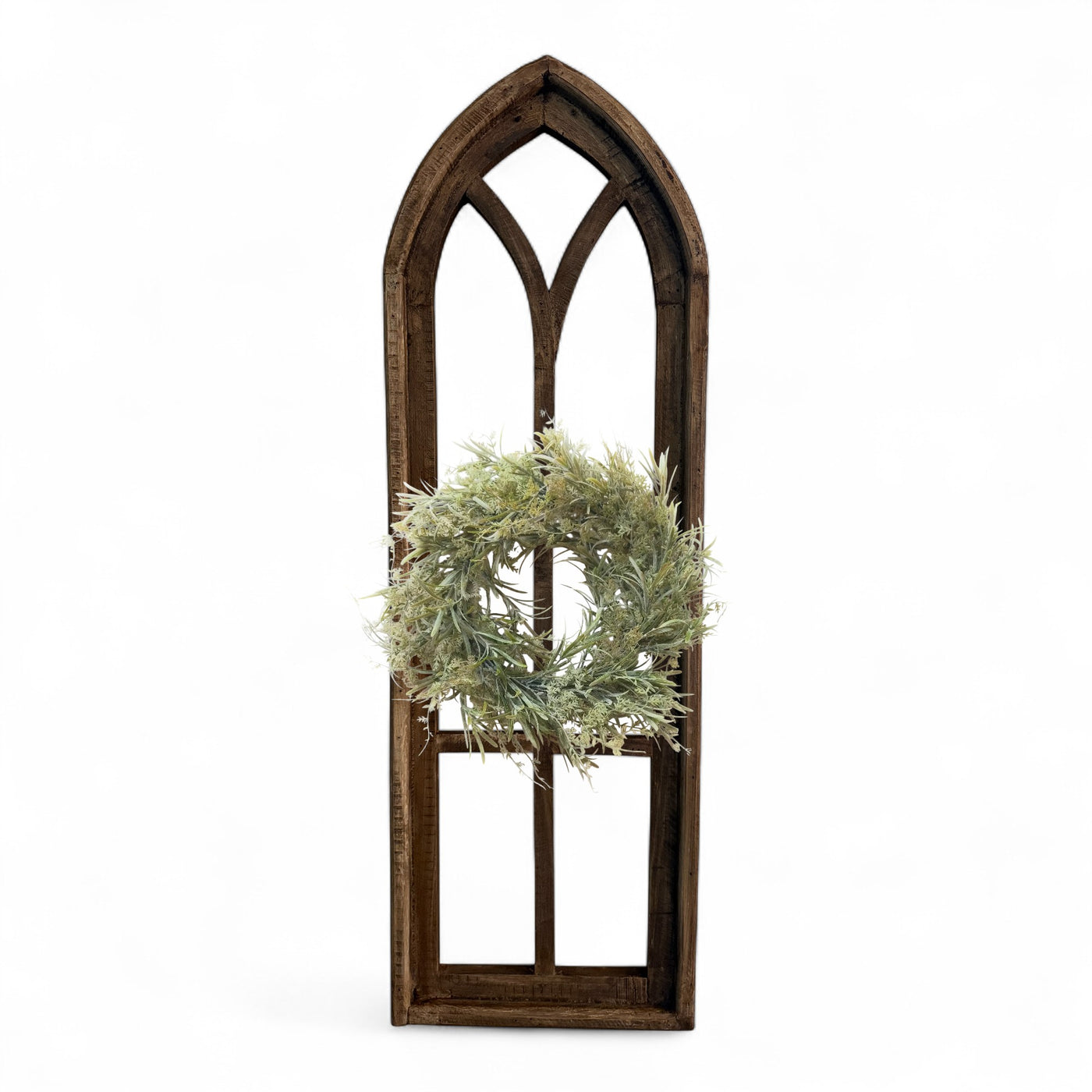 37" X 12" Farmhouse Rustic Wooden Wall Window Arches Rustic Brown Dandelion - Ranch Junkie Mercantile LLC 