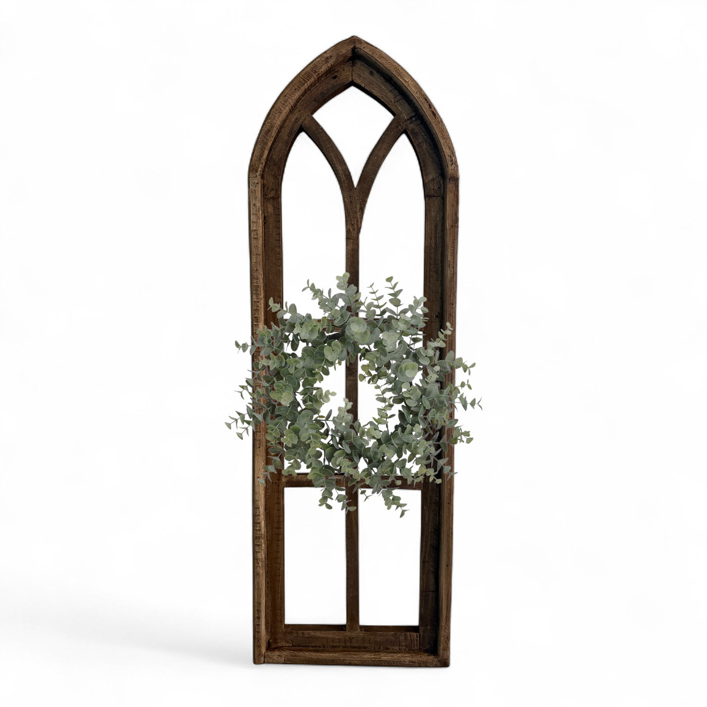 37" X 12" Farmhouse Rustic Wooden Wall Window Arches Rustic Brown Dandelion - Ranch Junkie Mercantile LLC 