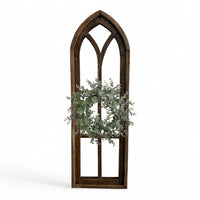 37" X 12" Farmhouse Rustic Wooden Wall Window Arches Rustic Brown Dandelion - Ranch Junkie Mercantile LLC 