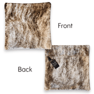 Highlands 18x18 Palomino Eclectic Mix Genuine Cowhide Pillow Covers Double Sided - Ranch Junkie Mercantile LLC