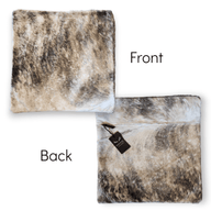 Highlands 18x18 Palomino Eclectic Mix Genuine Cowhide Pillow Covers Double Sided - Ranch Junkie Mercantile LLC